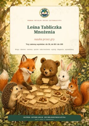 Leśna Tabliczka Mnożenia – okładka pakietu