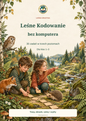 Leśne Kodowanie bez komputera — okładka zestawu